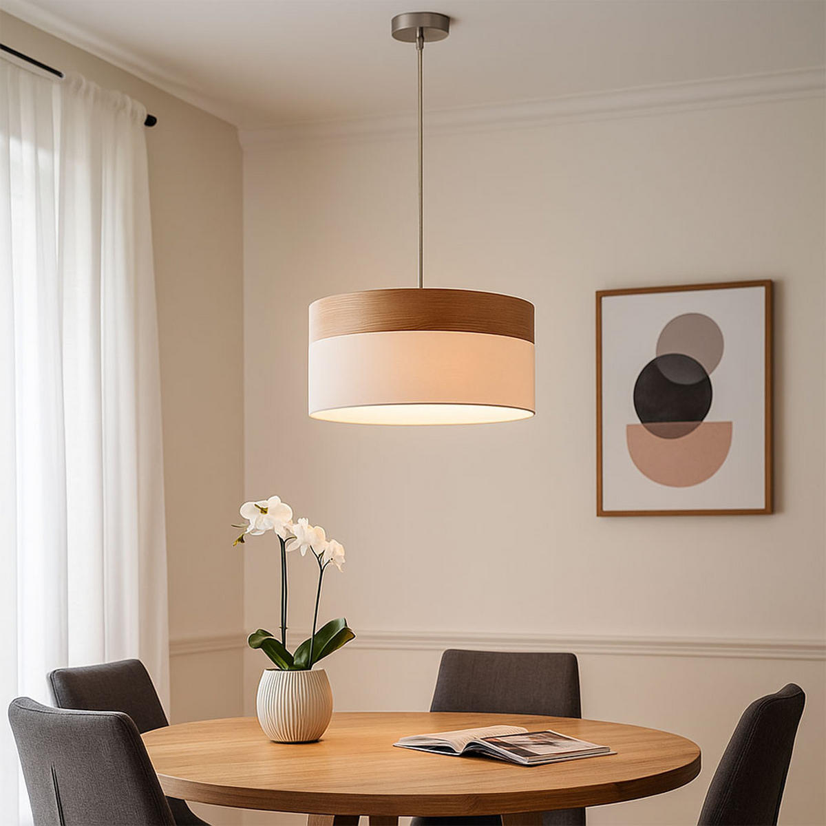 LED HÄNGELEUCHTE CHIPSY Weiß Metall - Weiß, Metall (40/40/120cm) - Globo Lighting