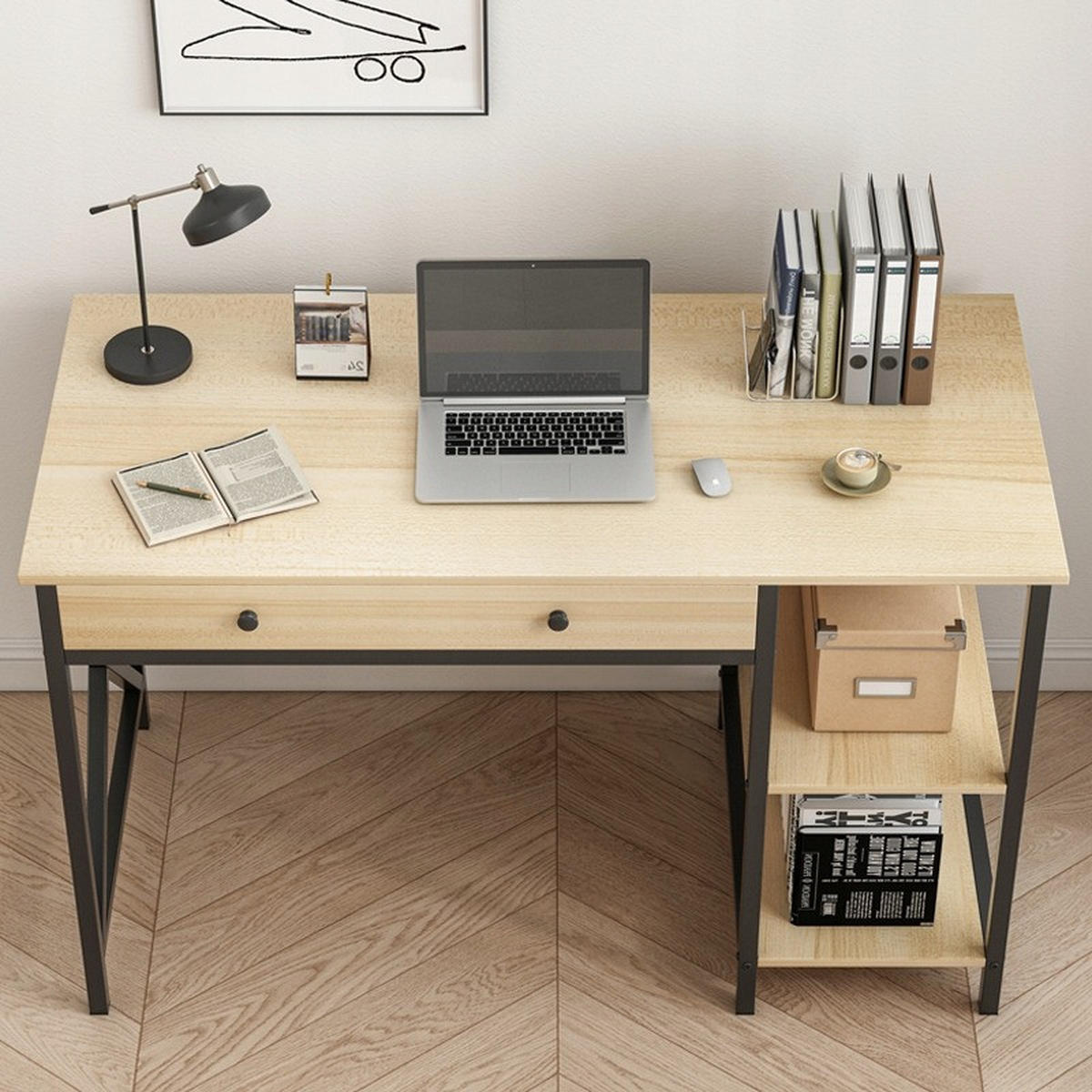 SCHREIBTISCH, braun 120/75/60cm - Braun, Holzwerkstoff (60/129/75cm)