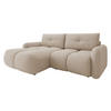 ECKSOFA Sandy - Beige/Schwarz, Holz/Kunststoff (238/165cm) - MIRJAN24