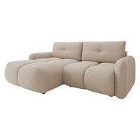 ECKSOFA Sandy - Beige/Schwarz, Holz/Kunststoff (238/165cm) - MIRJAN24