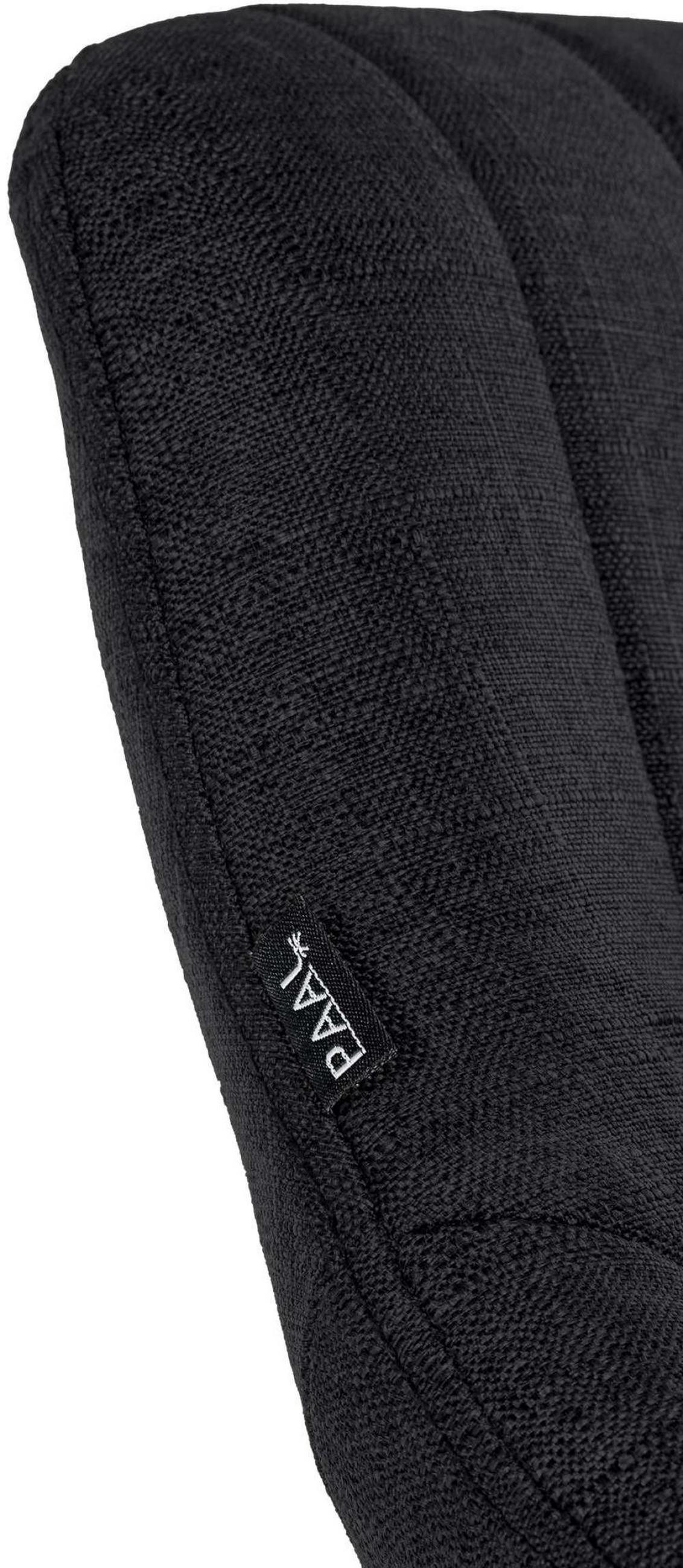 BARHOCKER 2er Set Stoff schwarz - Schwarz, Textil (47/85/48cm) - CLP