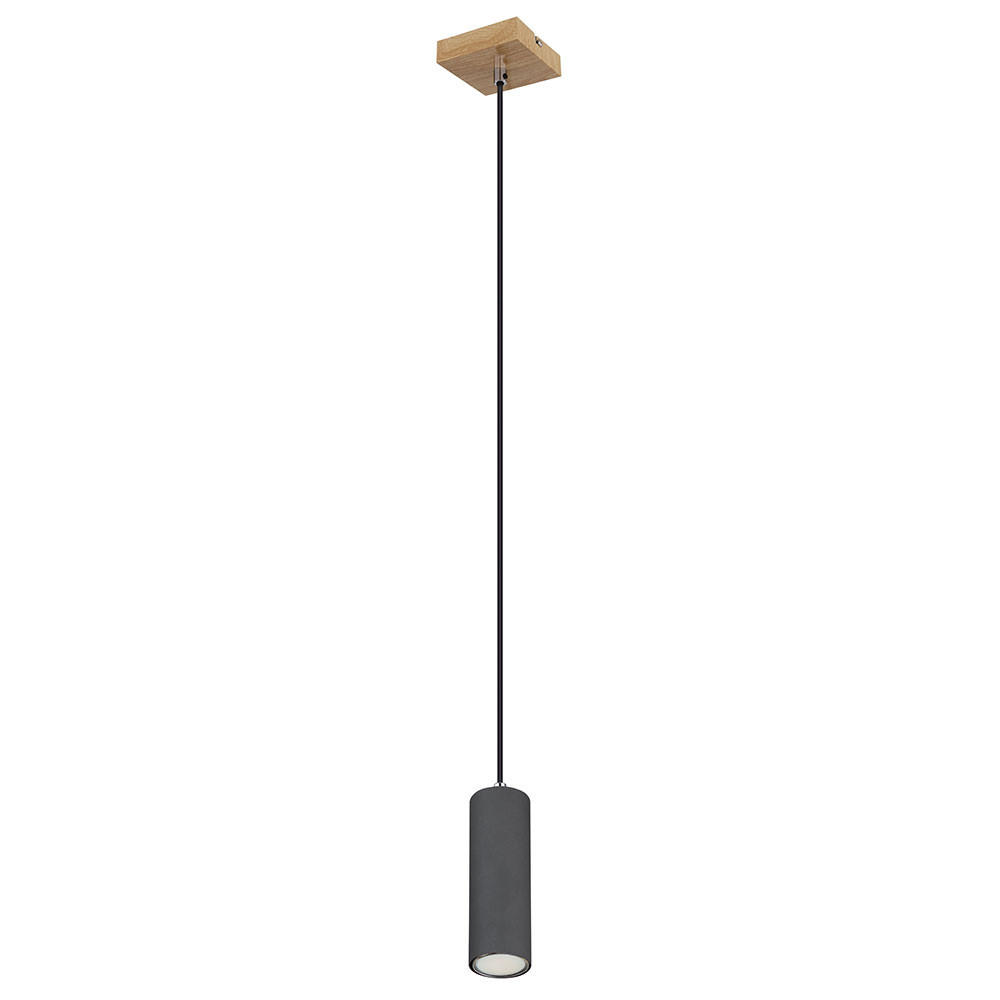 HÄNGELEUCHTE ROBBY Metall Grau - Grau, Metall (9/9/120cm)