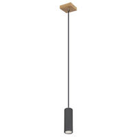 HÄNGELEUCHTE ROBBY Metall Grau - Grau, Metall (9/9/120cm)