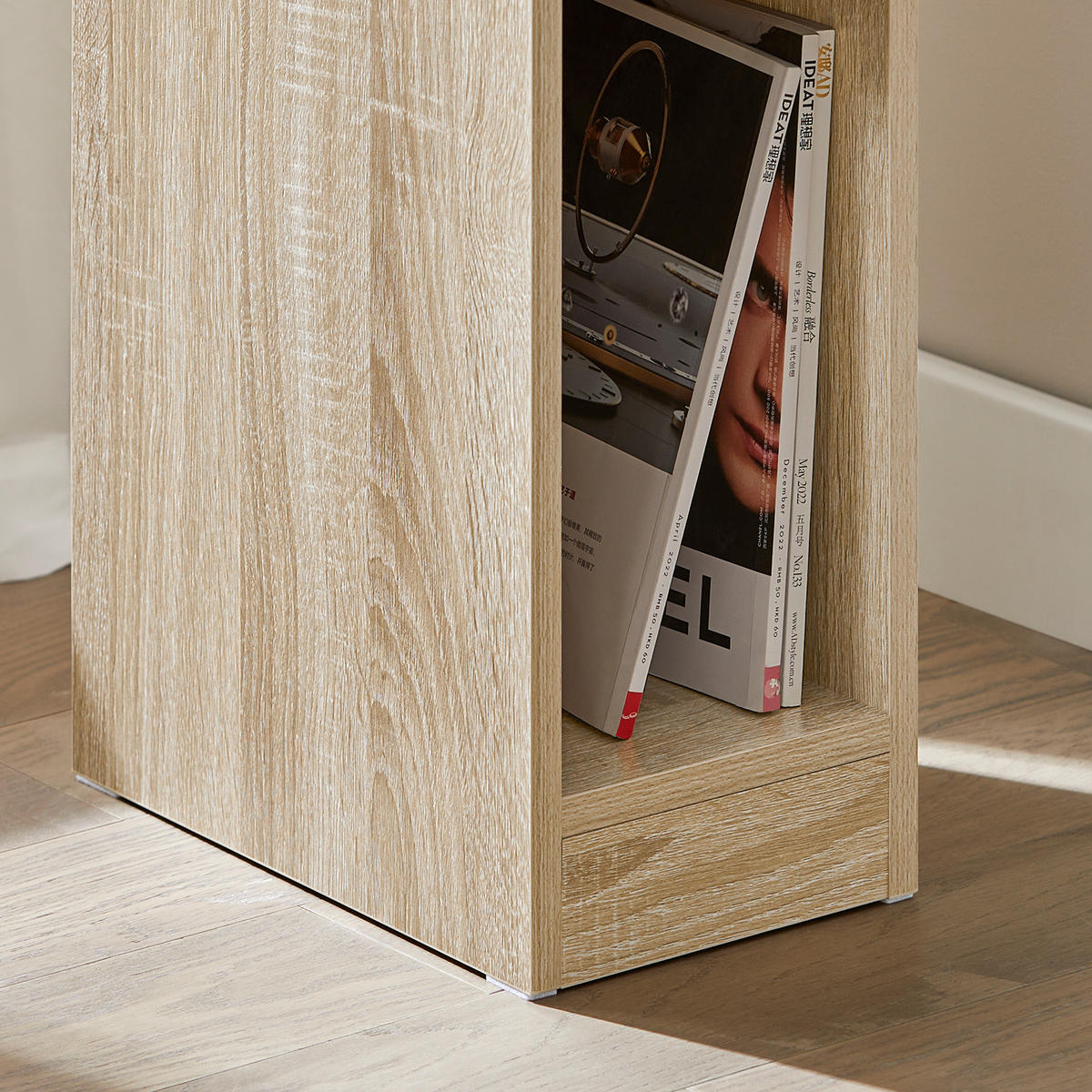 NACHTTISCH Natur - Naturfarben, Holzwerkstoff (20/60/35cm) - SoBuy