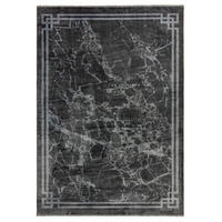 TEPPICH Moderner RAYA BORDER Schwarz 200 x 290 cm - Schwarz, Textil (200/290cm) - Novatrend