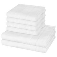 FROTTIERSET Noblesse 6-teilig - Weiß, Textil (50/100cm) - Cawoe