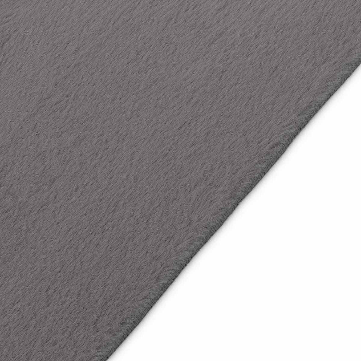 KURZFLORTEPPICH LUMI dunkelgrau kuschelweich waschbar 240/340 cm - Dunkelgrau, Textil (240/340cm) - Tapiso