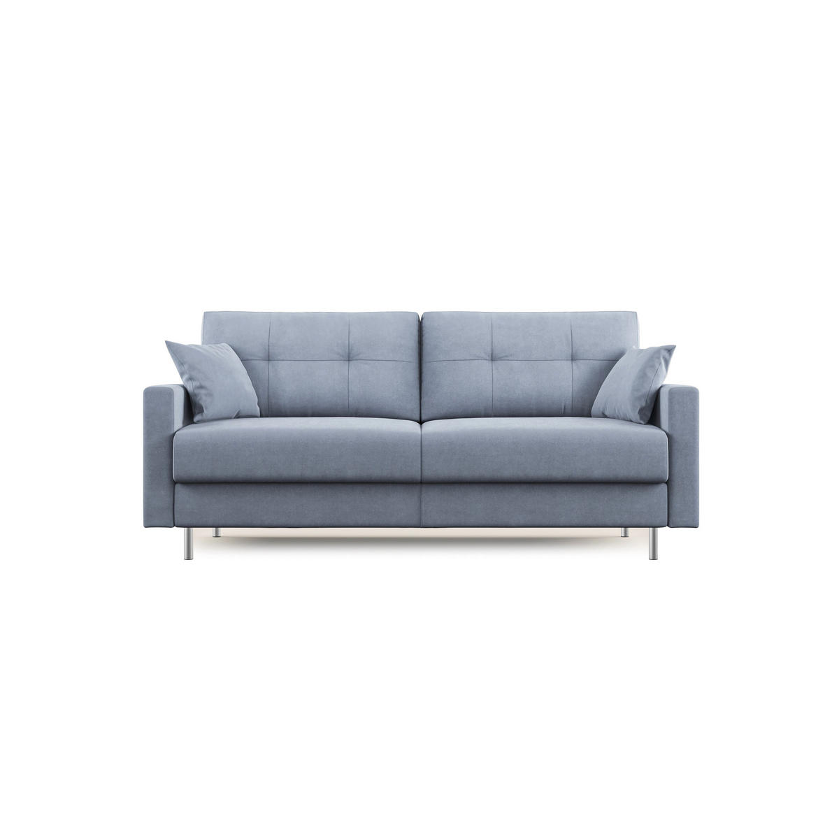 SCHLAFSOFA Megan - Hellblau, Textil (208/97/96cm) - Divani.store