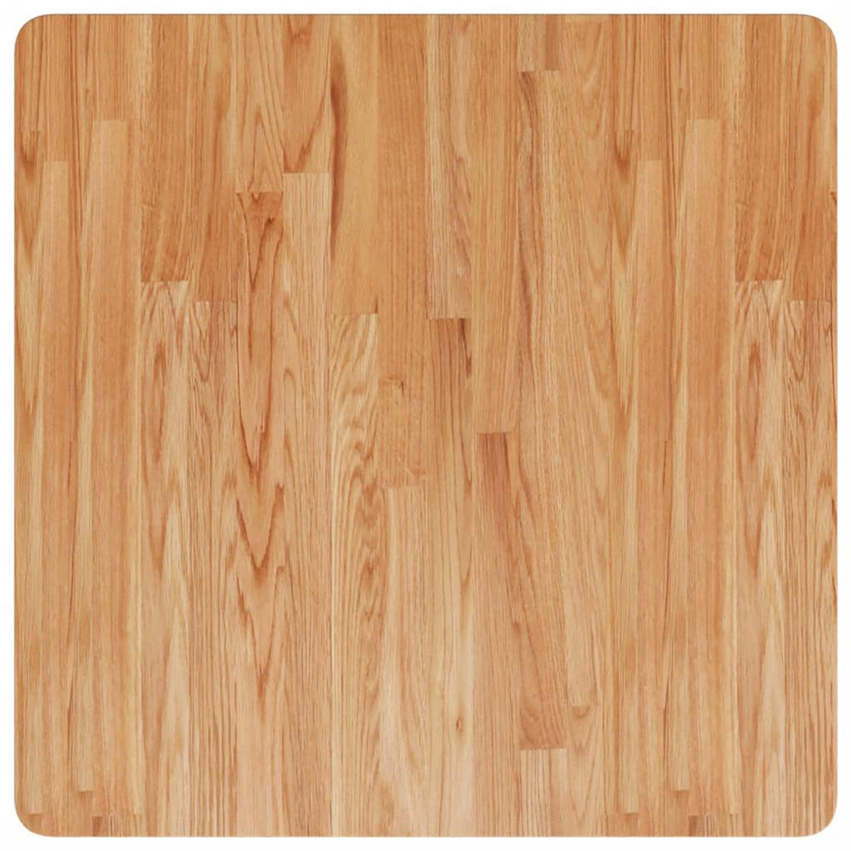 TISCHPLATTE Quadratisch Hellbraun 70/70/4Cm Behandelte Eiche - Braun, Holz (70/70/4cm) - vidaXL