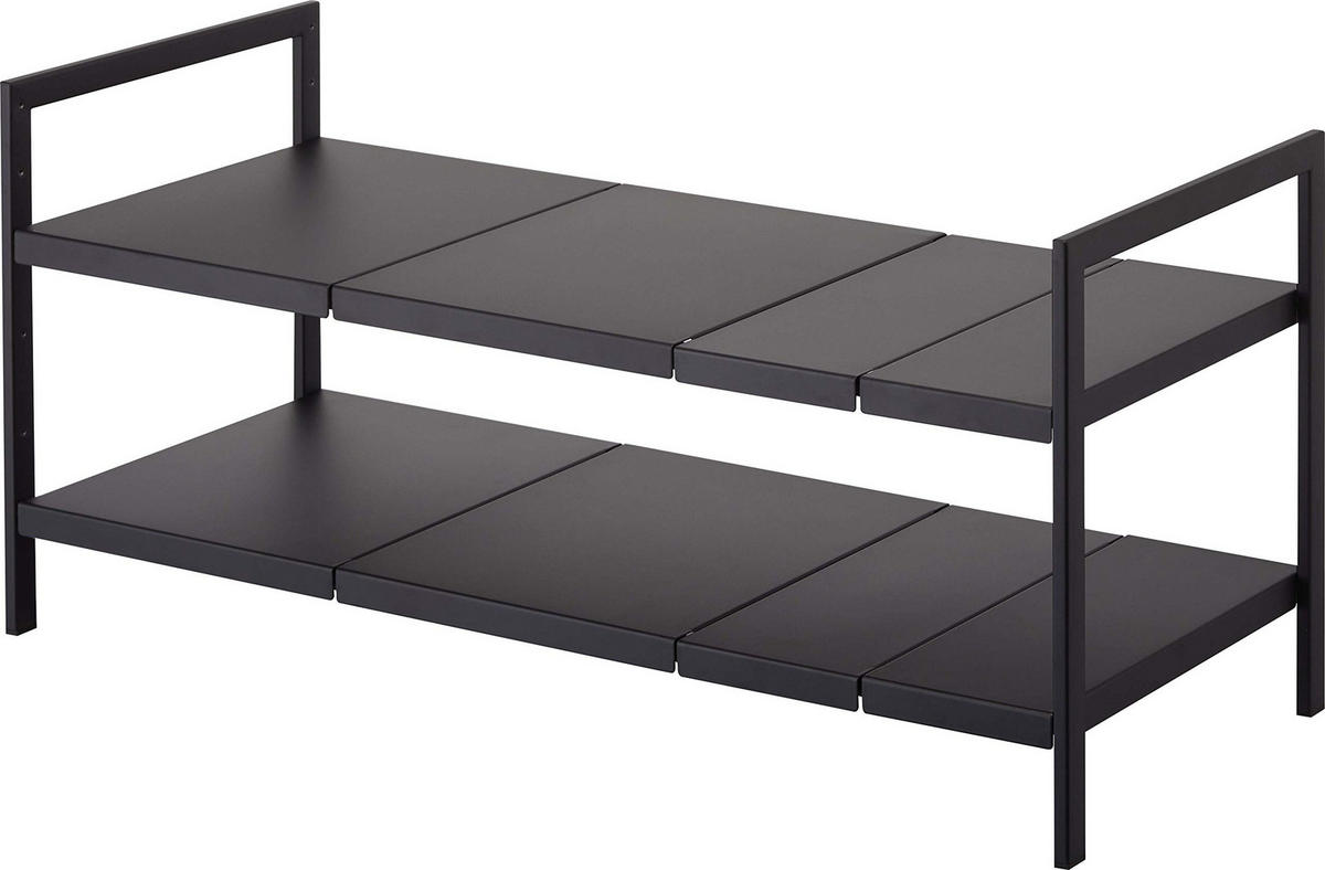 KÜCHENREGAL Tower 4949 Schwarz Metall 35 x 50–85 x 30 cm - Schwarz, Metall (85/35/30cm) - Yamazaki