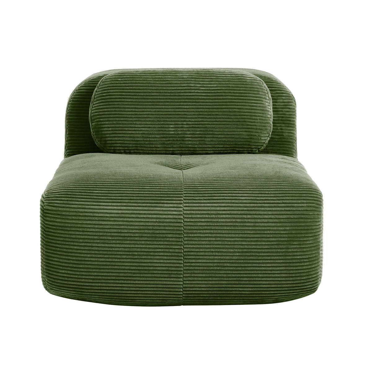 1-SITZER SOFA in Premium Cord - Grün, Textil (90/75/103cm) - Urban Meuble