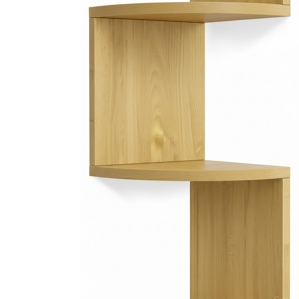 ROHOVÝ reg. - svetlohnedá, kompozitné drevo (20/125/20cm) - Relaxdays