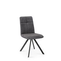 ESSZIMMERSTUHL 2er-Set Destinee Metall+Microfaser Schwarz/Mittelgrau - Schwarz/Grau, Kunststoff (47/92/60cm) - 58aufmkessel