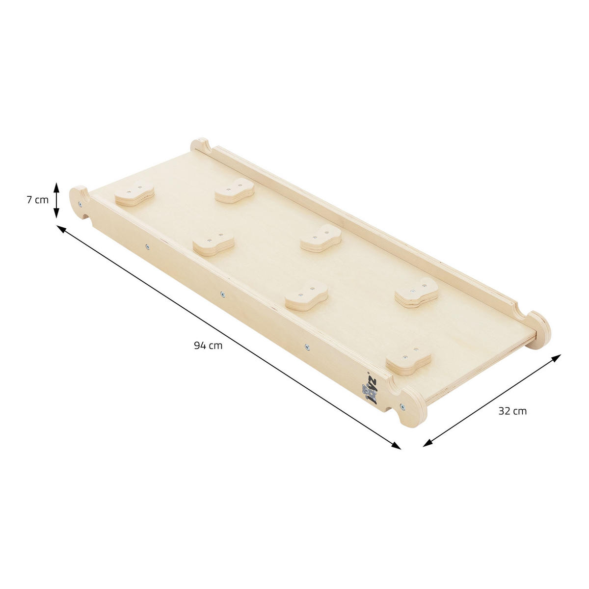 KLETTERBOGEN mit RUTSCHBRETT - Naturfarben, Holz (72/60/94cm) - Joyz