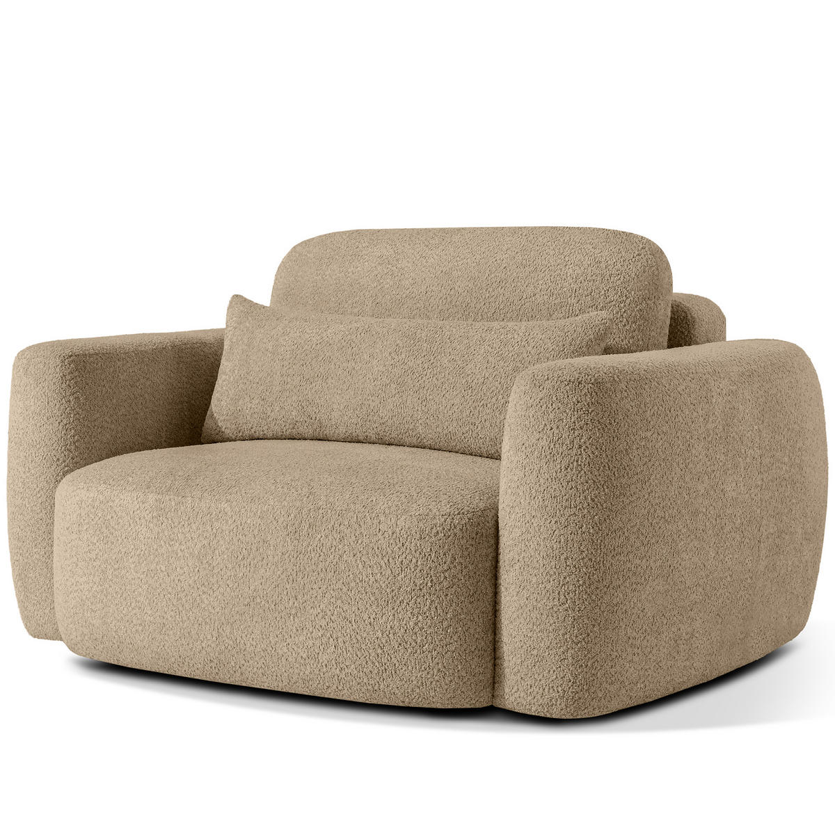 SESSEL ELOSA - Beige, Holz/Textil (145/85/115cm) - KONSIMO®