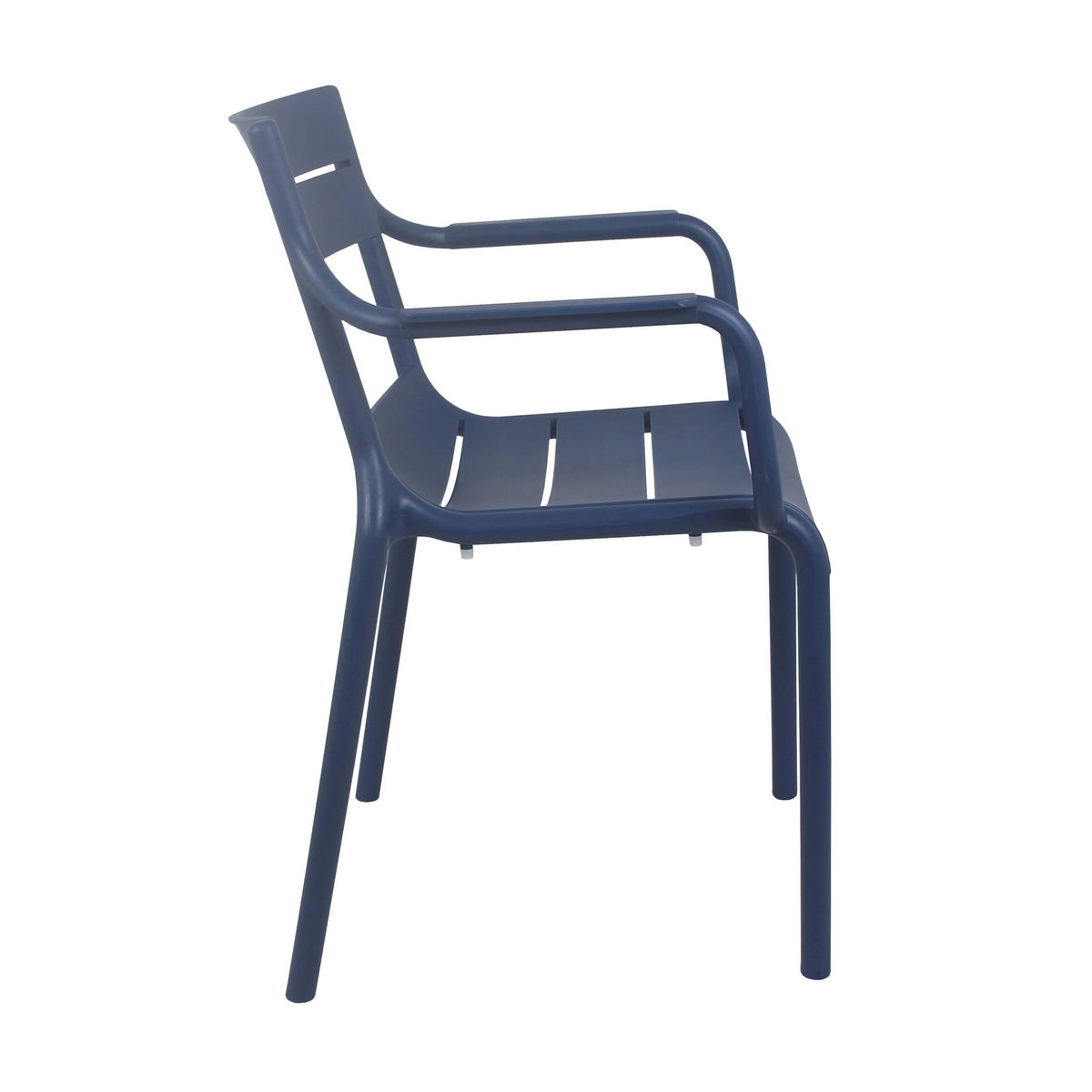 GARTENSTUHL 4-tlg., Blau - Blau, Kunststoff (50/82/54cm) - Oviala