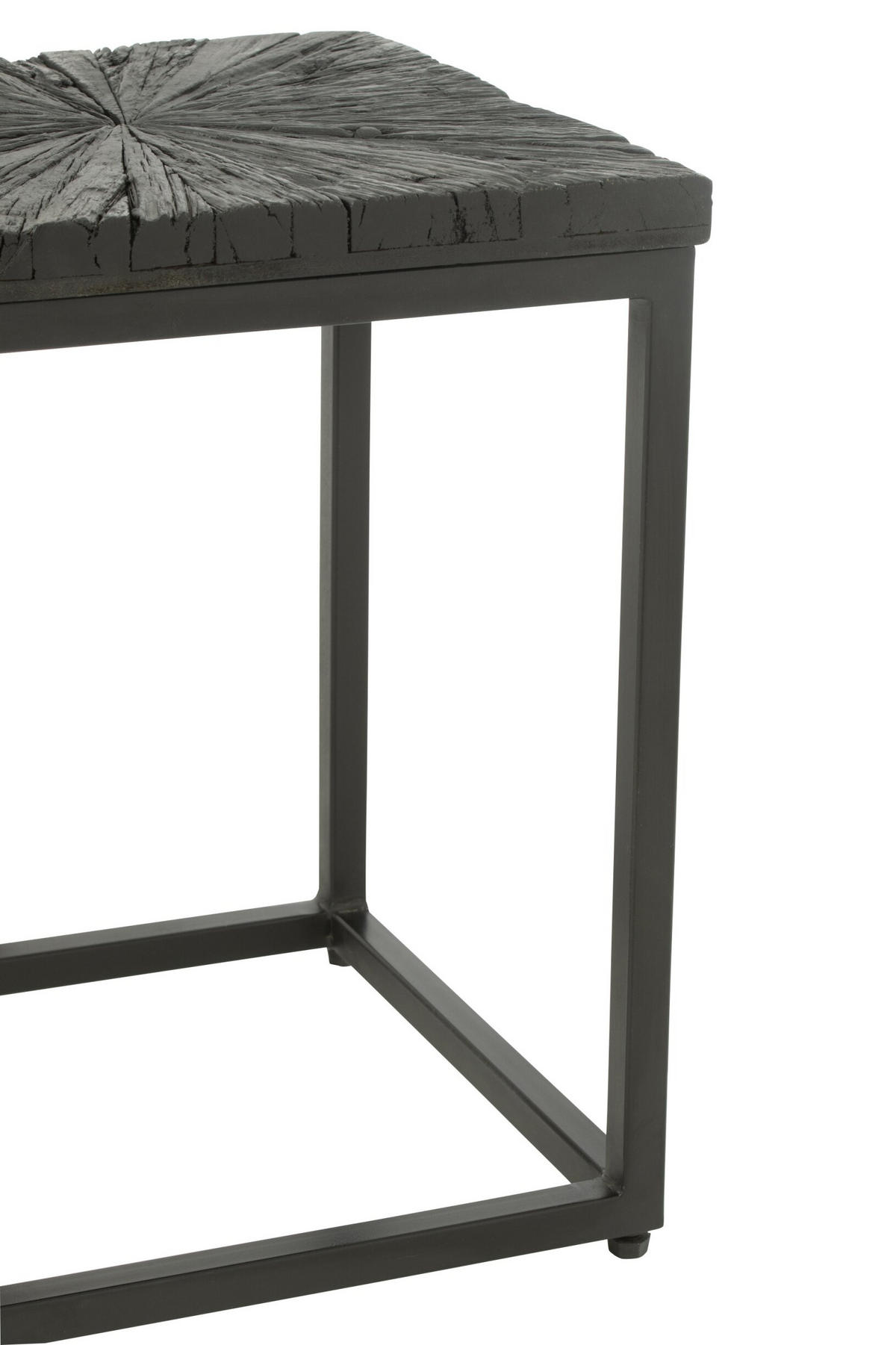 TISCH SHANIL - Holz - Schwarz - 2er Set - Schwarz, Holz (43/43/53cm) - J-Line