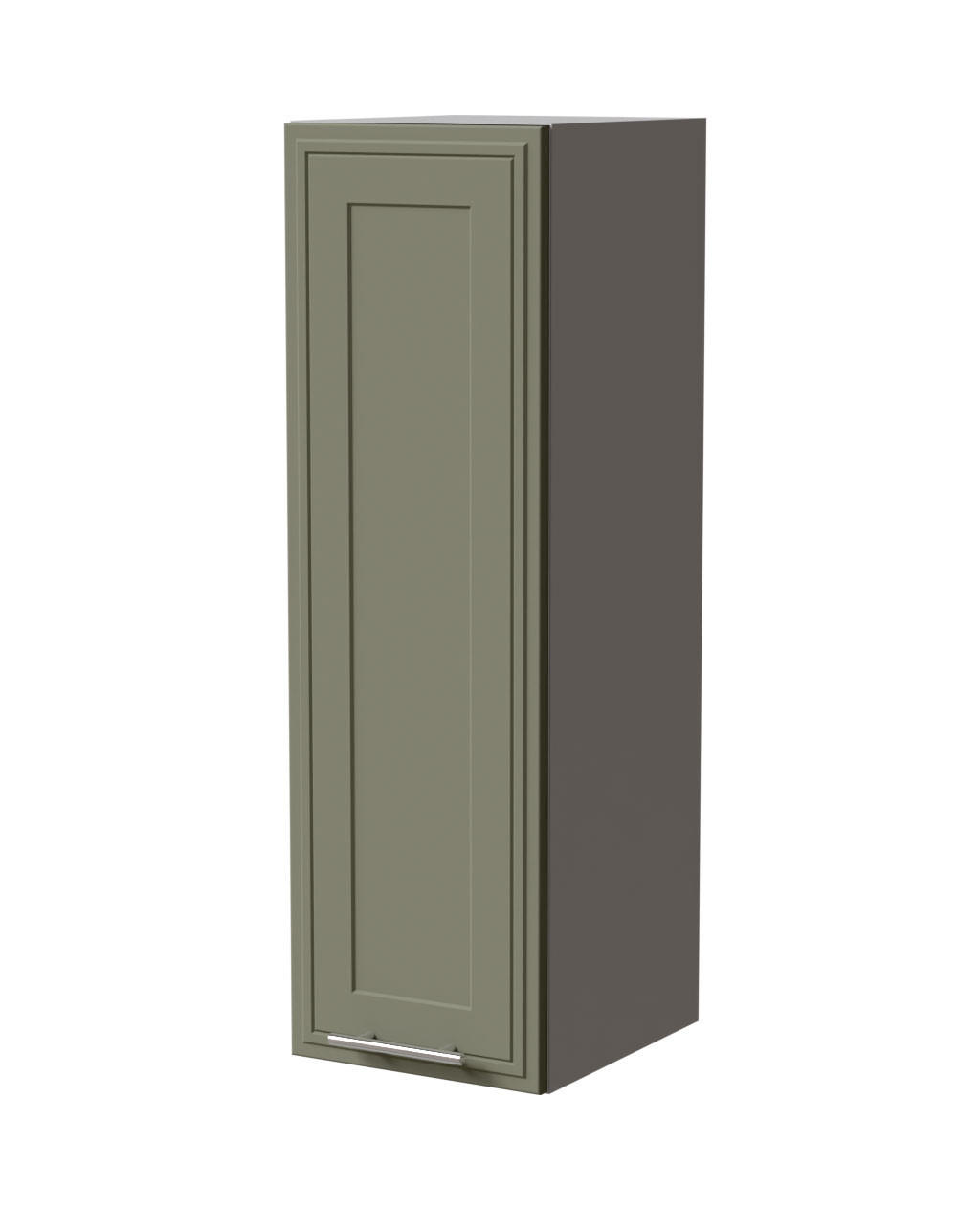 HÄNGESCHRANK Salo W4/30 Grau / Reed Green Matt 30 / 32,5 / 96cm - Grau/Grün, Holz/Holzwerkstoff (30/96/32.5cm) - Feldmann-Wohnen