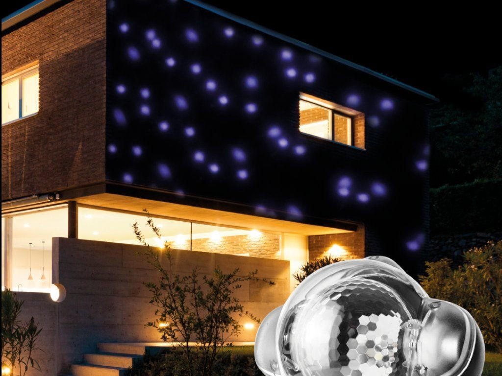LED-WEIHNACHTSPROJEKTOR SCHNEEKUGELN - für innen und außen - Weiß, Kunststoff (20/20/30cm) - LAALU
