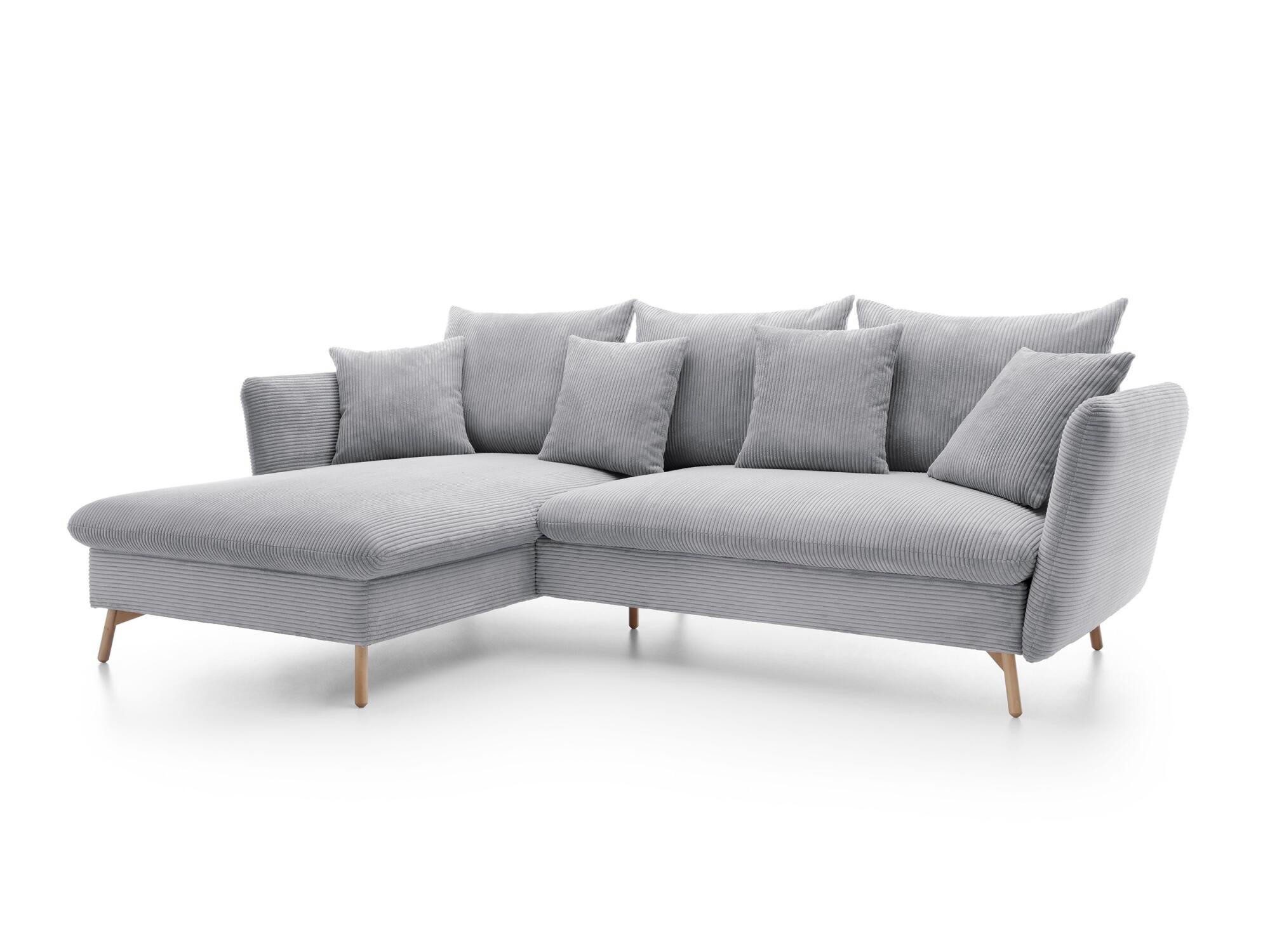 ECKSOFA MERLE Grau 258x167x91 cm - Grau, Textil (258/167cm) - FURNLUX