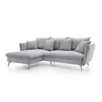 ECKSOFA MERLE Grau 258x167x91 cm - Grau, Textil (258/167cm) - FURNLUX