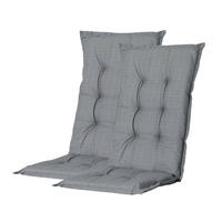 HOCHLEHNER Polsterauflage Grau | 8cm | 2-teilig - Grau, Kunststoff (600/600/600cm) - Madison