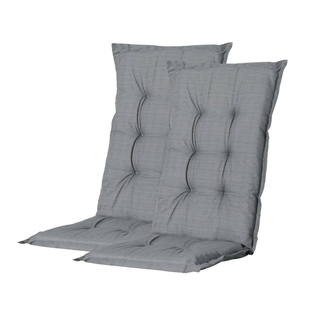 HOCHLEHNER Polsterauflage Grau | 8cm | 2-teilig - Grau, Kunststoff (600/600/600cm) - Madison