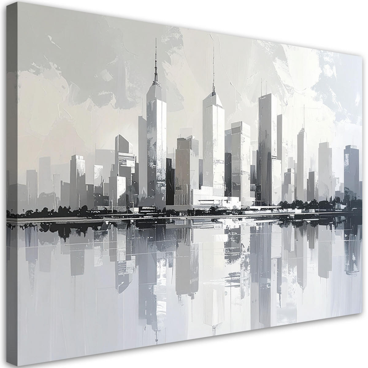 LEINWANDBILD Städte & Architektur 100x70cm - Weiß, Textil (100/70cm) - Feeby