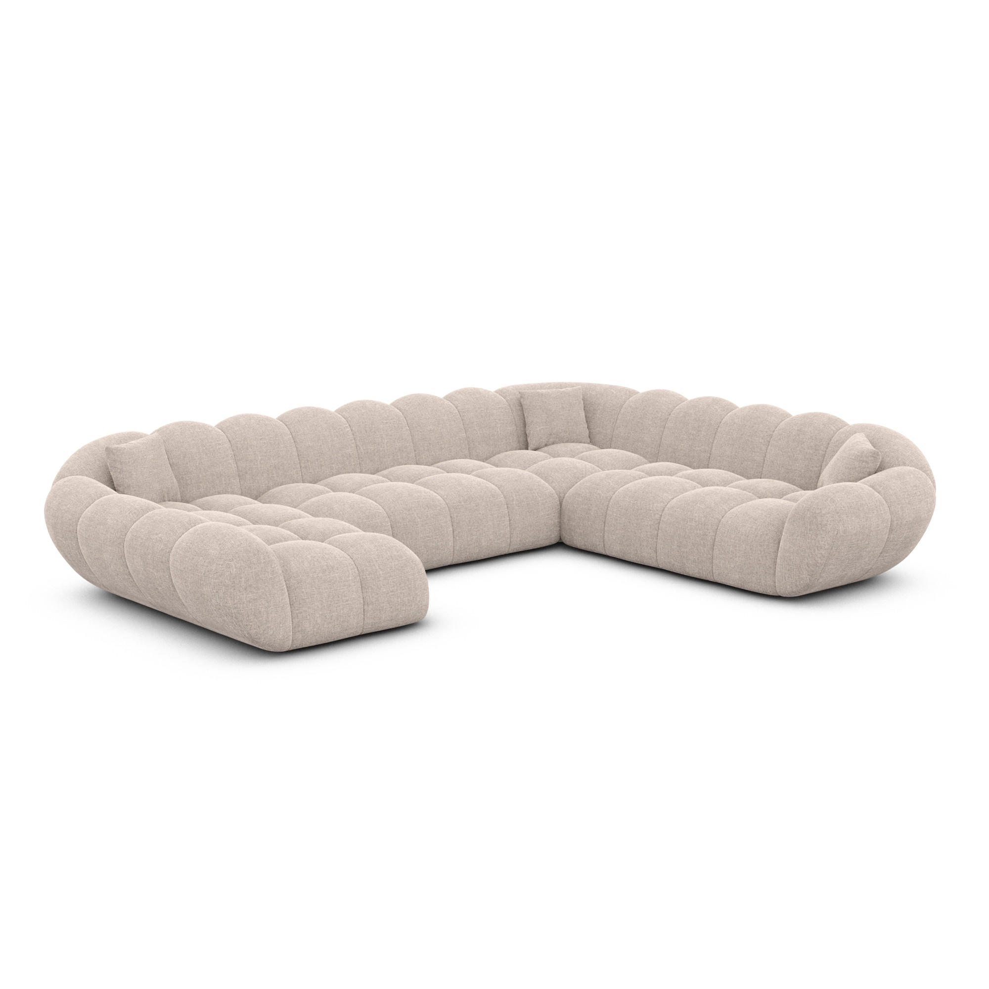 Varoyal Wohnlandschaft Beige 323x70x258 cm