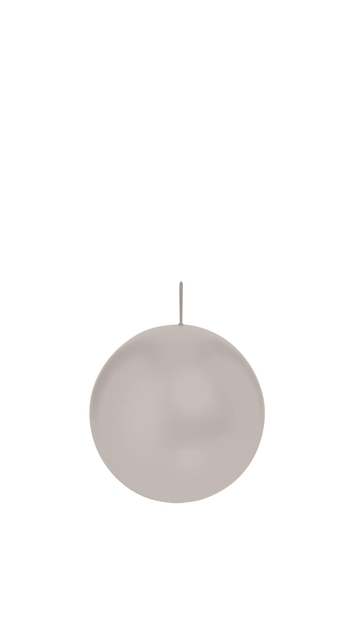 KUGELKERZEN Zinn Grau Ø 60 mm, 16 Stück - Hellgrau, Paraffin (6/6/6cm) - Wiedemann Kerzen