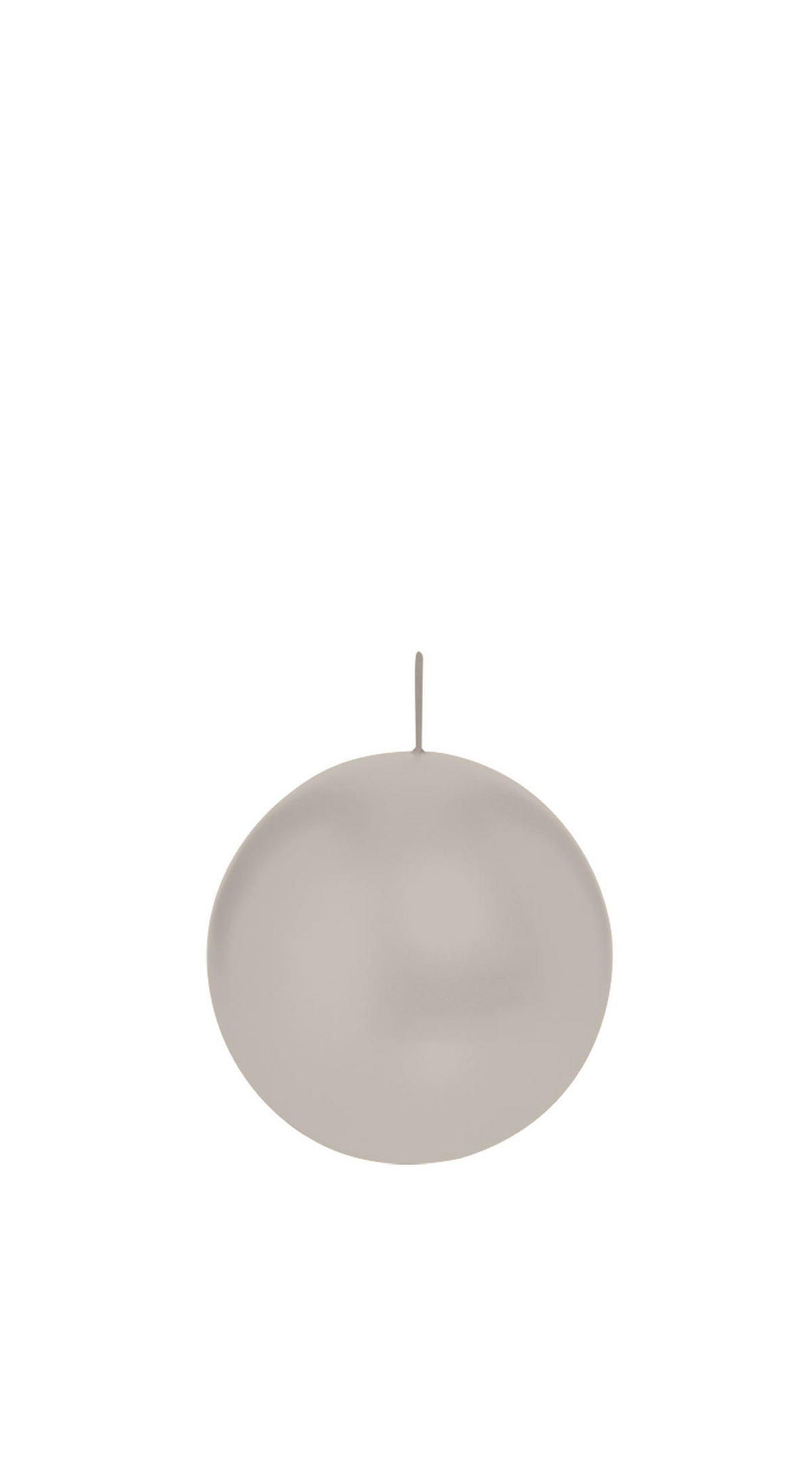 KUGELKERZEN Zinn Grau Ø 60 mm, 16 Stück - Hellgrau, Paraffin (6/6/6cm) - Wiedemann Kerzen