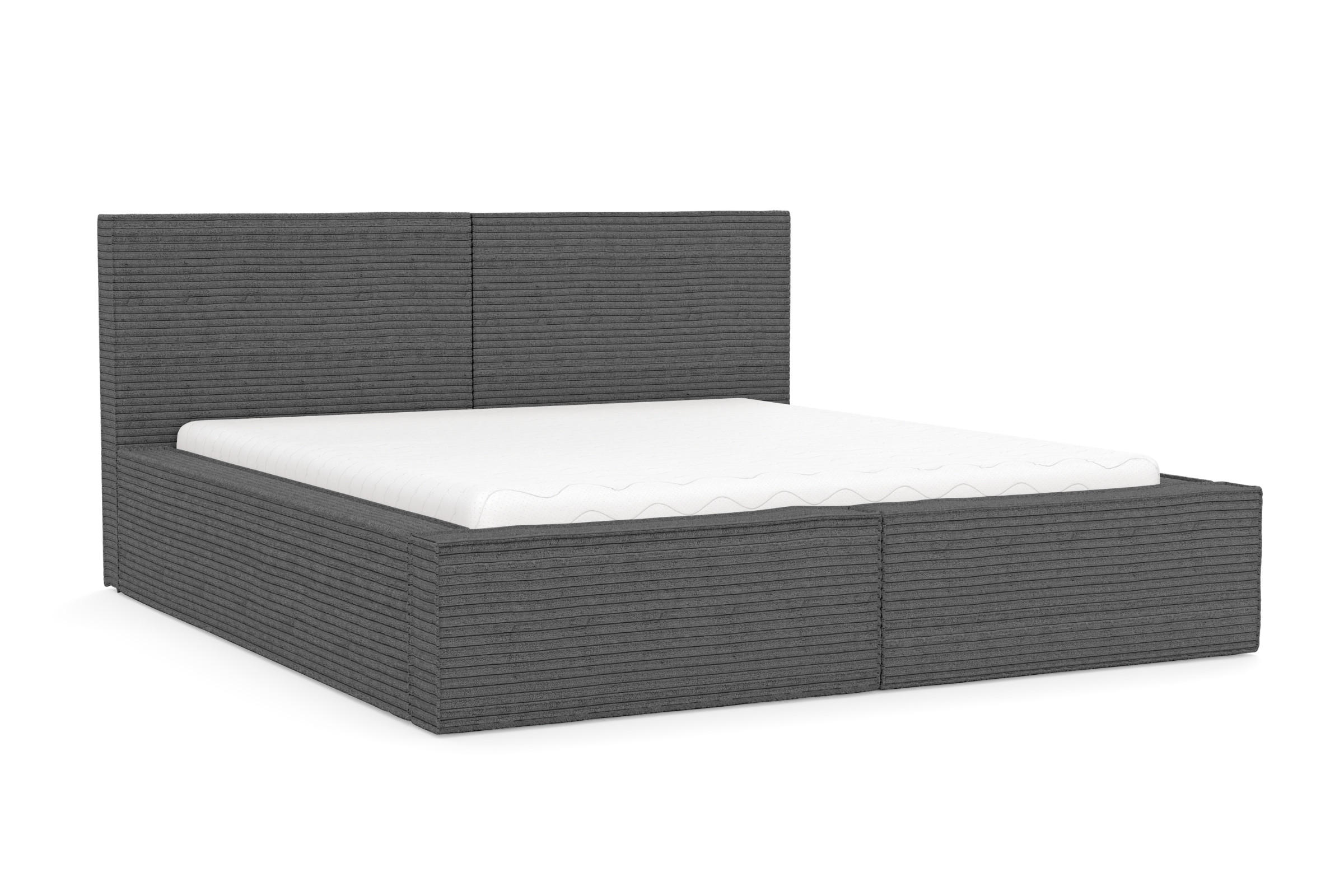 Deine Möbel 24 Polsterbett Anthrazit 160x200 cm