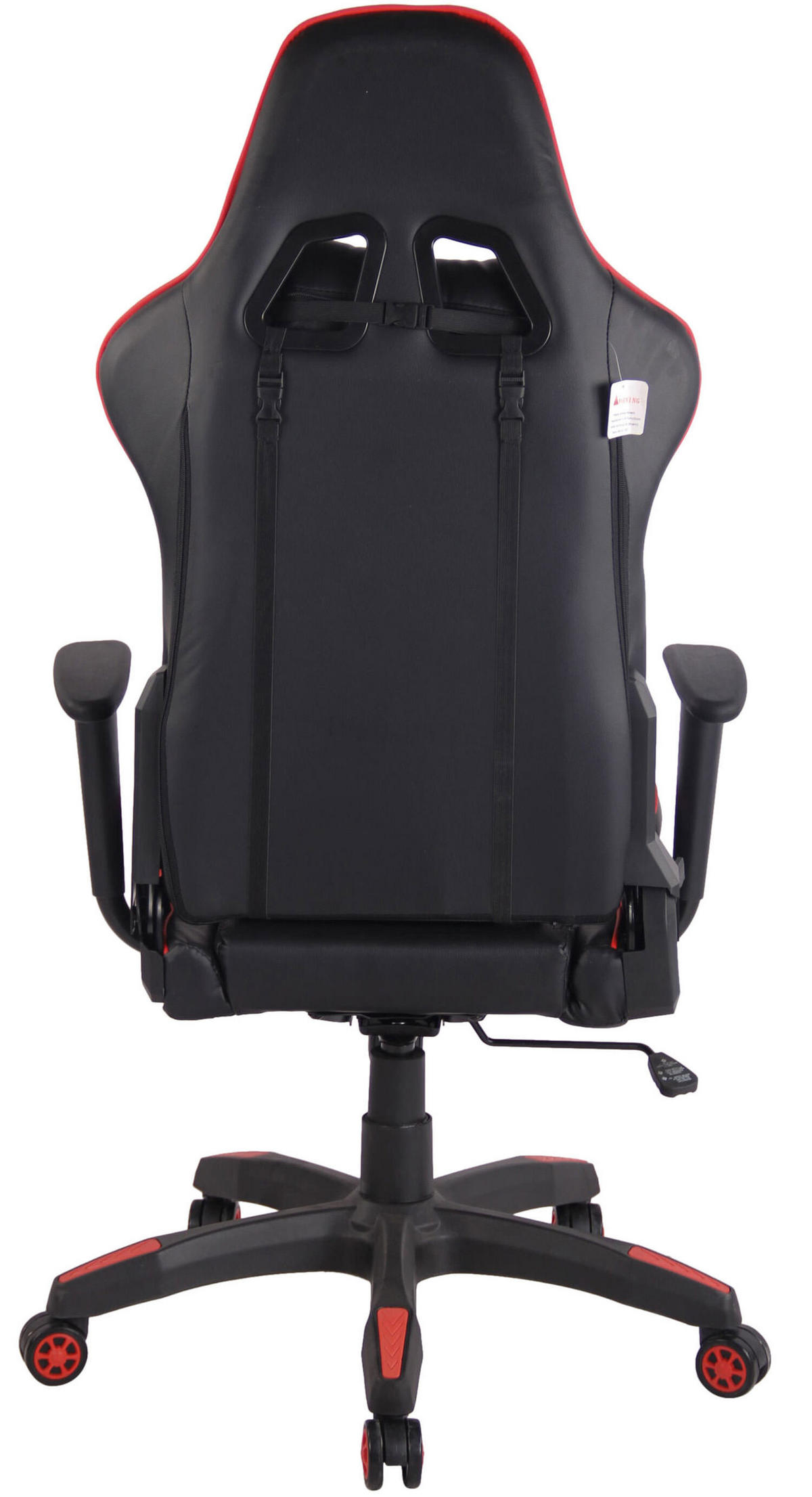 BÜROSTUHL Mirage, Kunstleder Schwarz/Rot - Rot, Kunststoff/Textil (65/138/50cm) - TPFLiving
