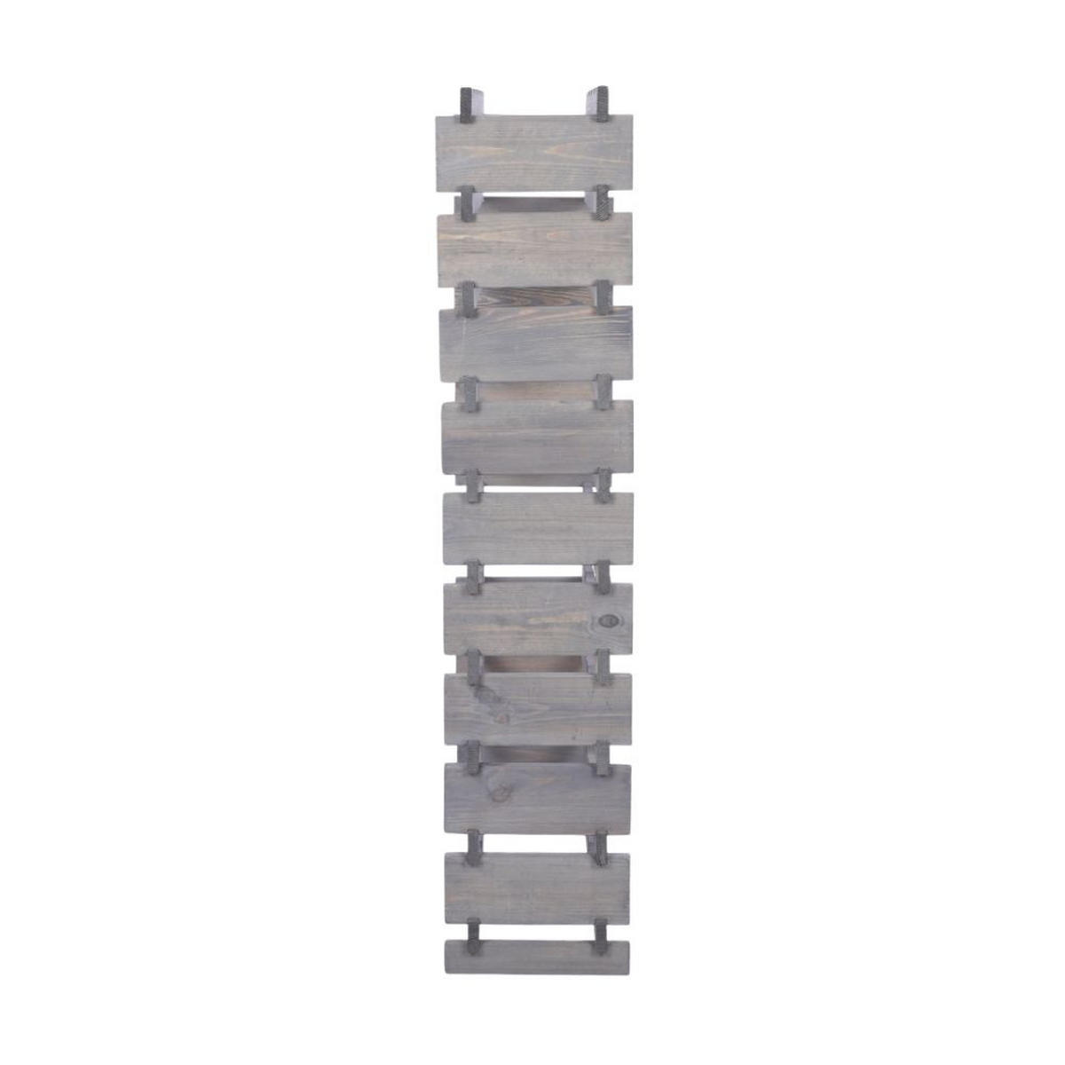 WEINREGAL VINOTECA FLEX PRO HxBxT 135x65x28cm 60 Flaschen auf 10 Ebenen Grau - Grau, Holz (65/135/28cm) - PROREGAL