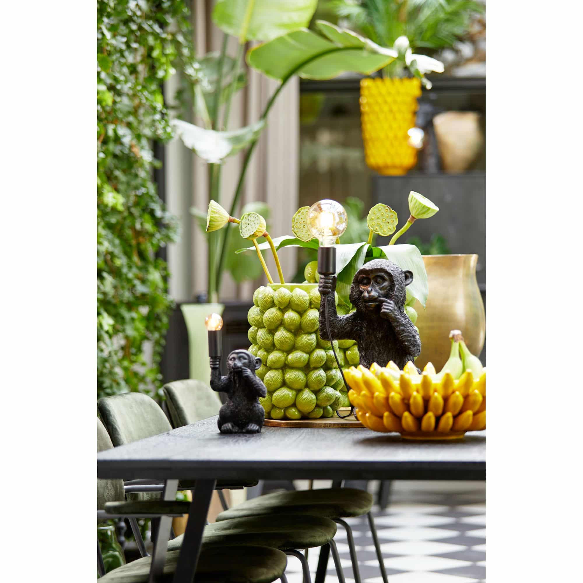 VASE Lemon Grün 31/31/41 cm - Grün, Kunststoff (41cm) - Light & Living