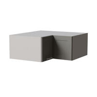 ECKAUFSATZSCHRANK Oslo W14/90/36 Grau / Dust Grey Matt 90 / 90 / 36cm - Grau, Holz/Holzwerkstoff (90/36/90cm) - Feldmann-Wohnen