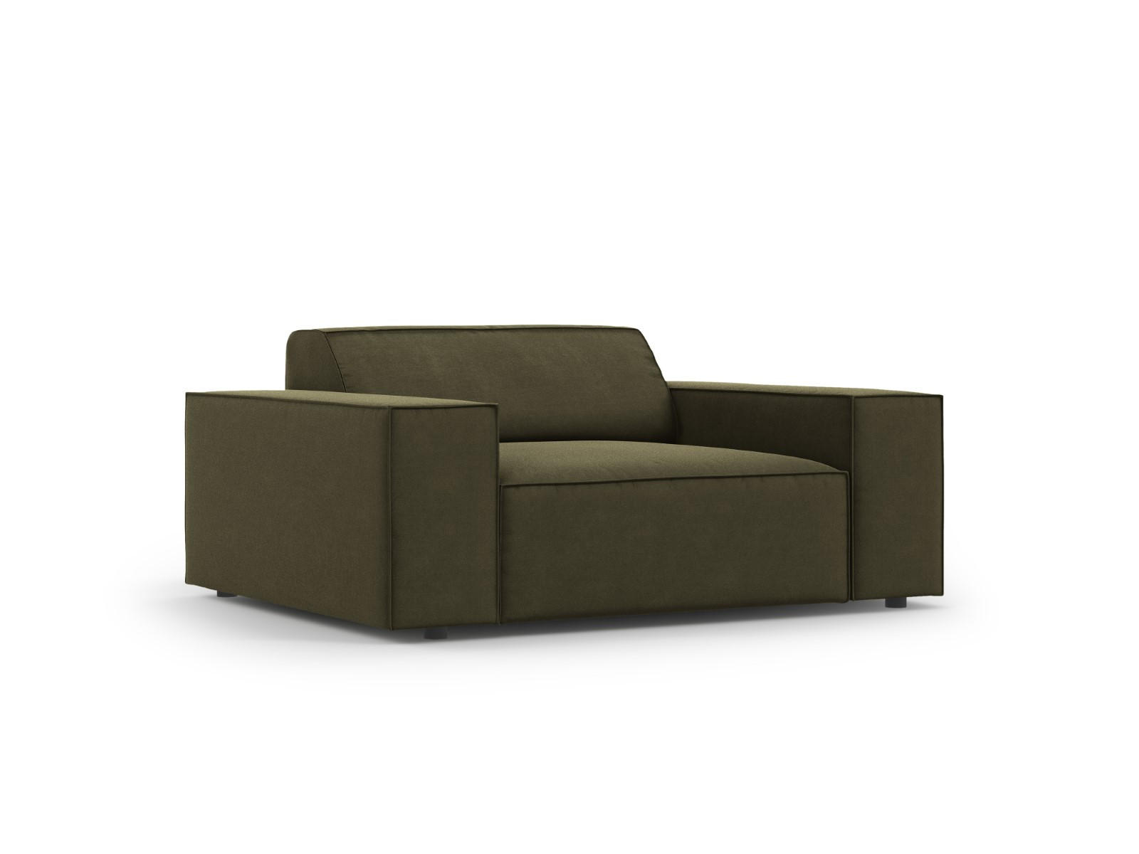 SESSEL Jodie aus Samt grün - Grün, Textil (102/70/124cm) - Micadoni