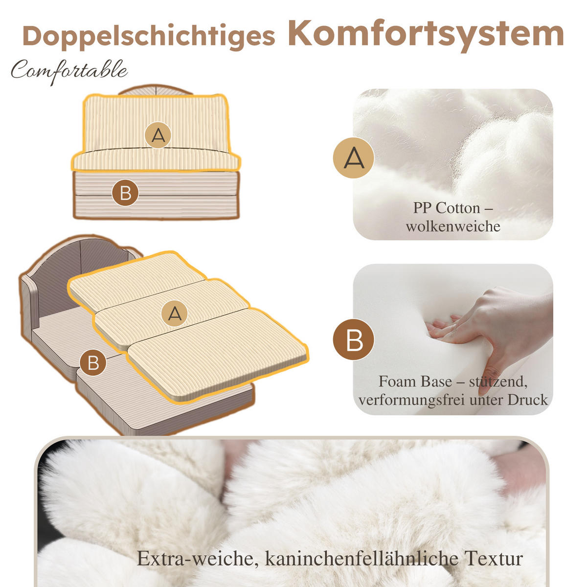 SCHLAFSESSEL Beige 4094 - Beige, Textil (120/60/200cm) - Vercart