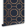 VLIESTAPETE - Sashiko Navy - Blau, Papier/Kunststoff (53/1000cm) - Graham & Brown