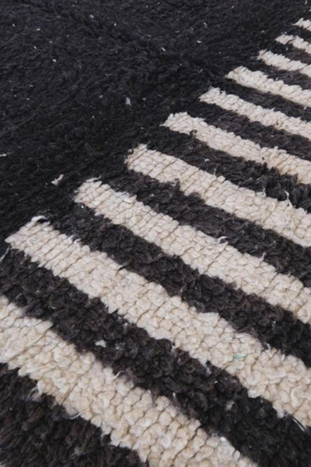 BERBERTEPPICH aus reiner Wolle 167x 250 cm - Schwarz, Naturmaterialien (167/250cm) - AFK Living