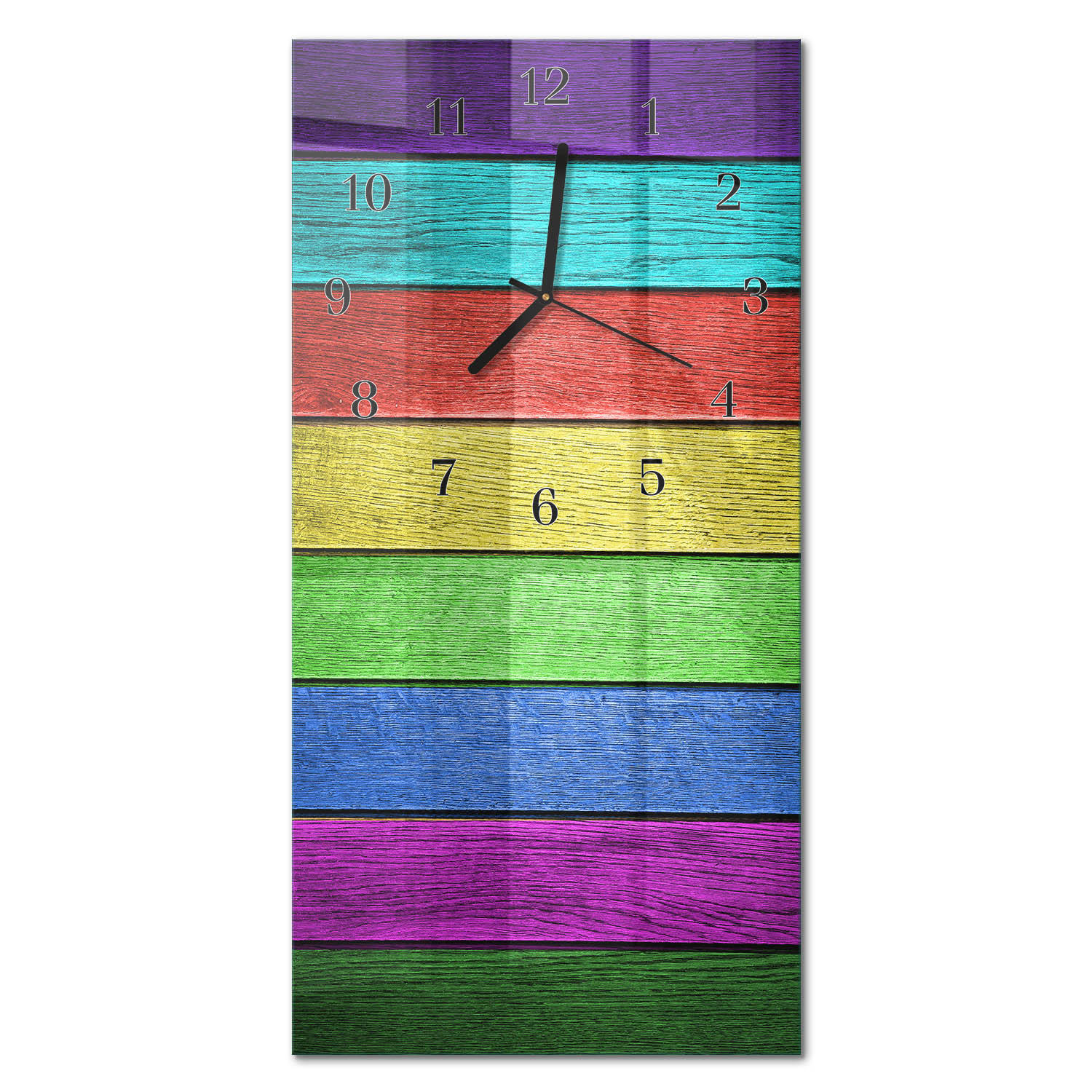 WANDUHR 60x30 cm - Horizont - Multicolor, Glas (30/60/0.4cm) - TULUP