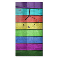 WANDUHR 60x30 cm - Horizont - Multicolor, Glas (30/60/0.4cm) - TULUP