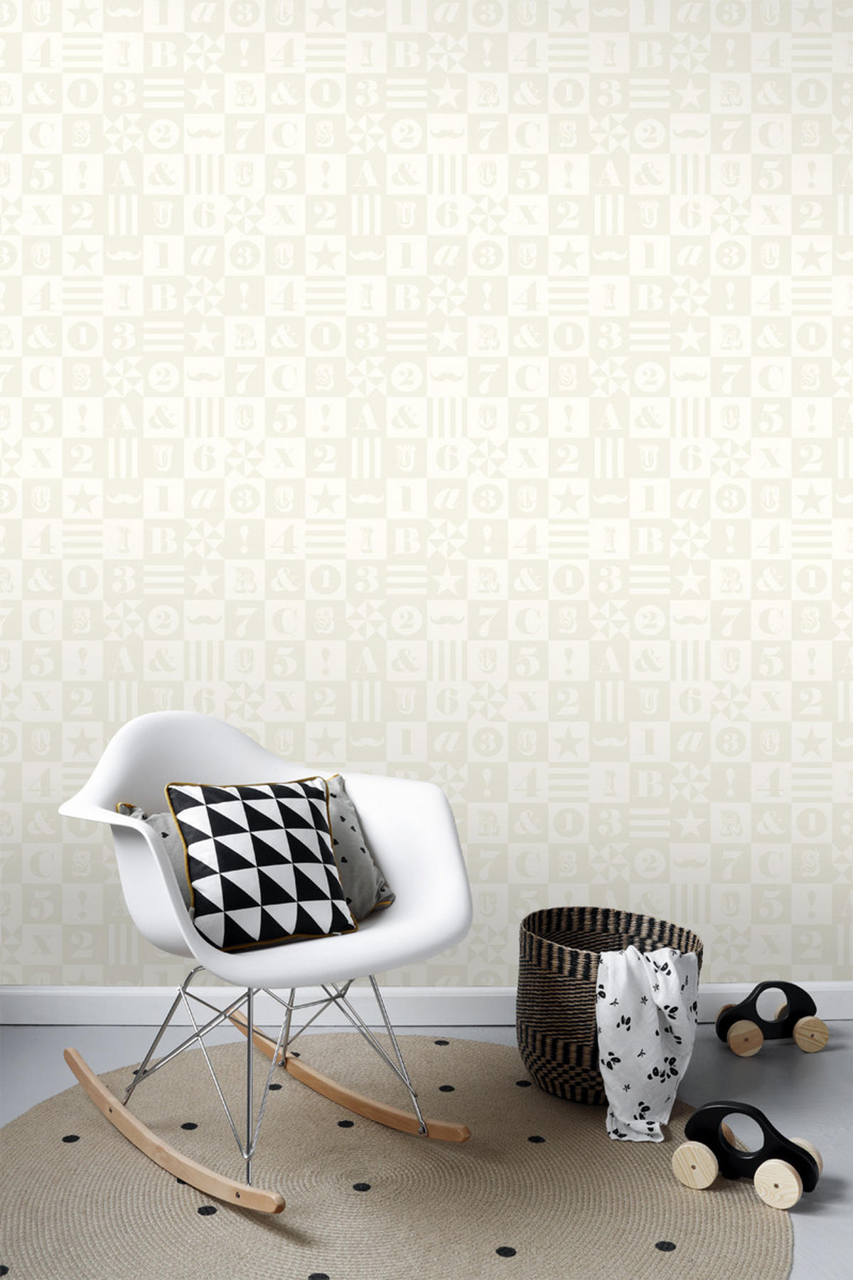 TAPETE Blöcke 53 cm x 10.05 m - Weiß, Papier (53/0.1cm) - ESTAhome