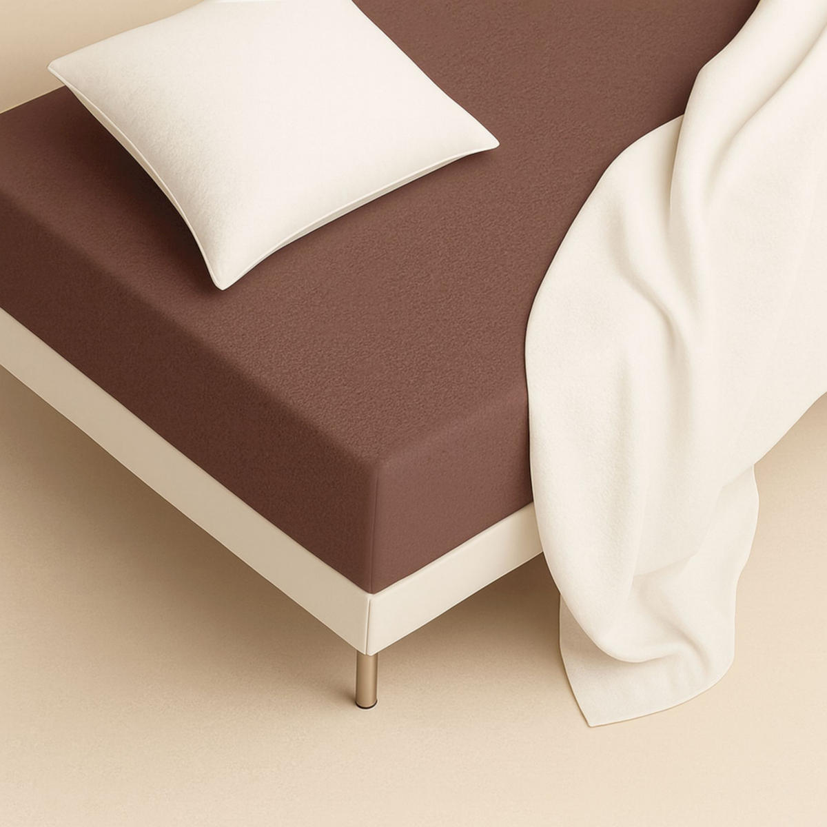 NAPÍNACIE prestieradlo FLAT - biela, textil (200/200cm) - Schöner Wohnen