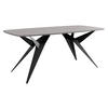 ESSTISCH ausziehbar Axis - Hellgrau/Schwarz, Holzwerkstoff/Metall (90/160/76cm) - MIRJAN24