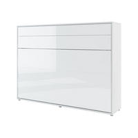 SCHRANKBETT Bed-Concept BC-04 140x200 - Weiß Hochglanz/Grau, Holz/Holzwerkstoff (140/200cm) - MIRJAN24