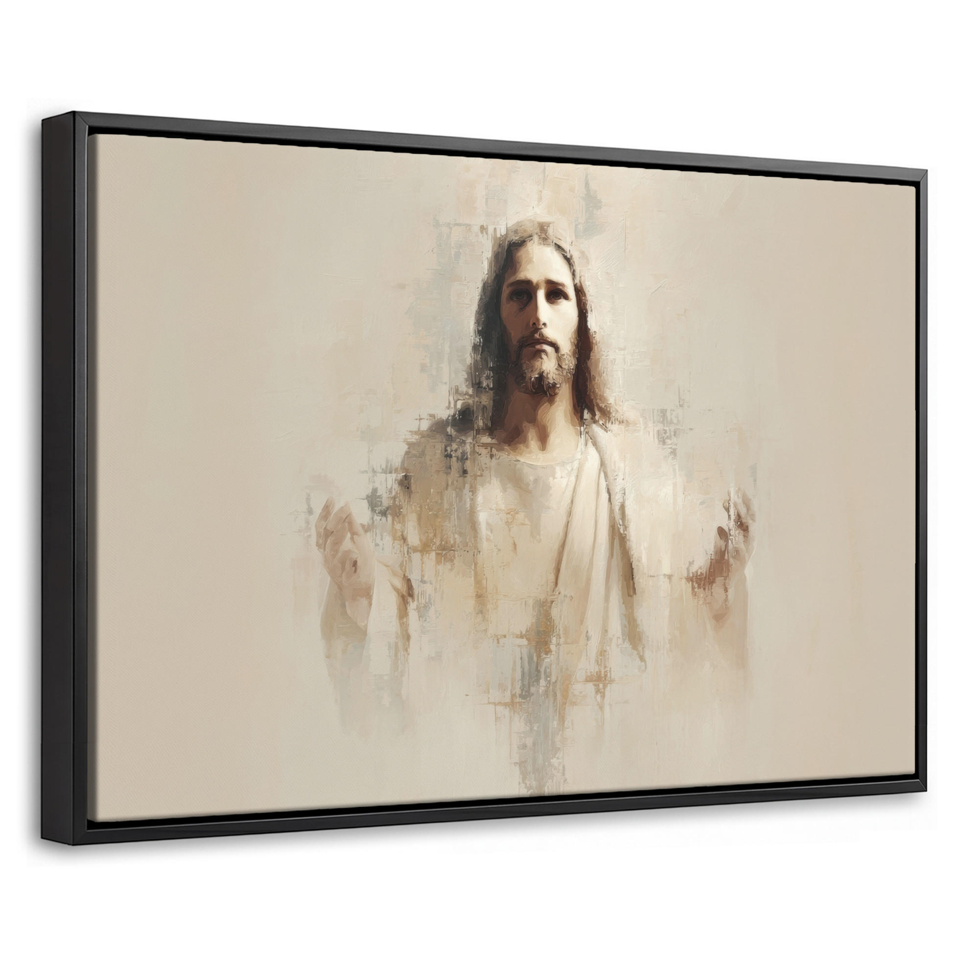 MuchoWow Leinwand Beige 60x40 cm