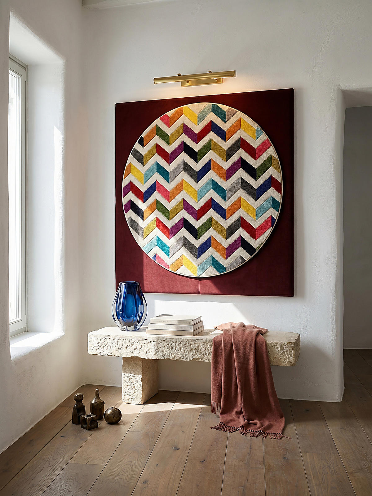 TEPPICH MEON Ø 160 cm - Multicolor, Textil (160/160cm) - KADIMA DESIGN