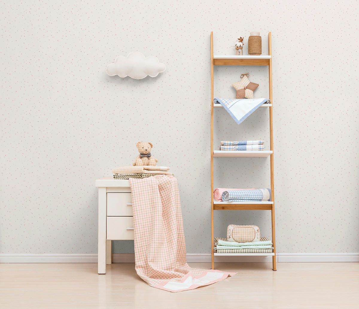 TAPETE kleine Sterne 53 cm x 10 m - Pink, Papier (53/0.1cm) - Sanders & Sanders