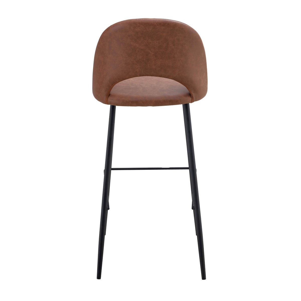 BARHOCKER 2-tlg., Braun - Braun, Metall (44/103/51cm) - Oviala